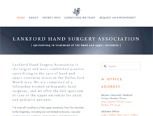 Tablet Screenshot of lankfordhandsurgery.com